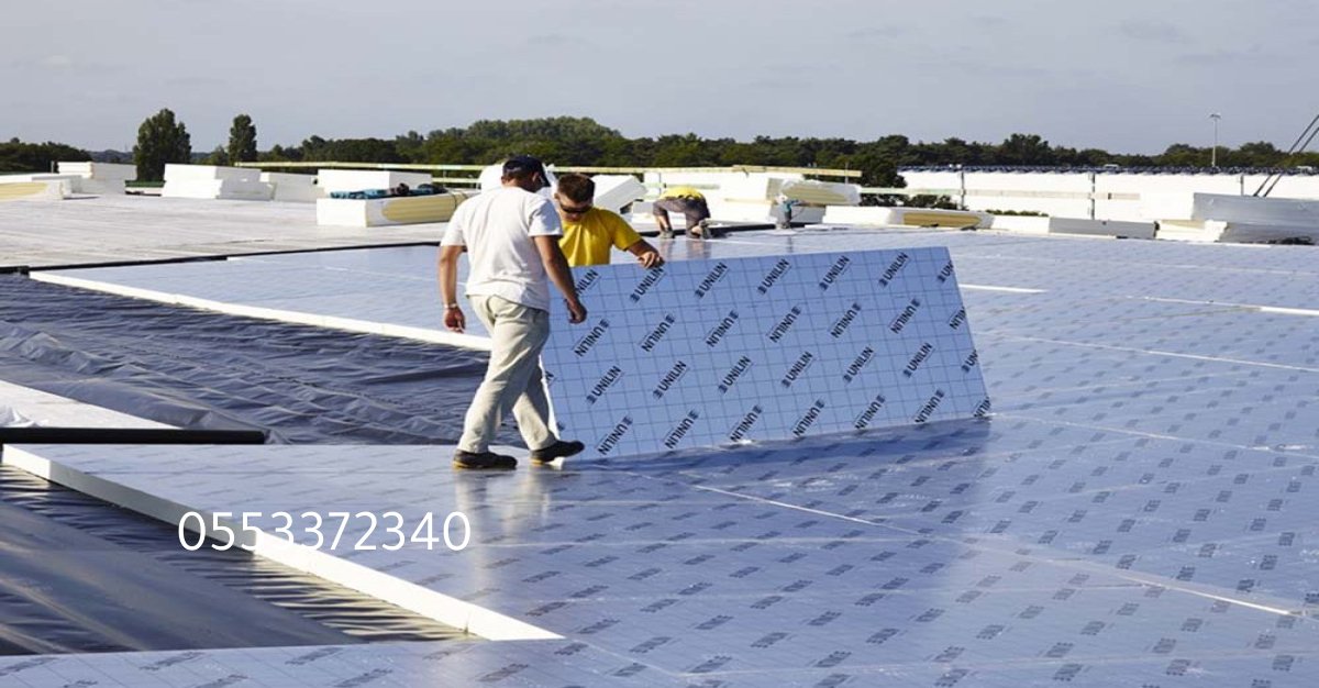 أدوات ومعدات مستخدمة في تنفيذ أعمال عزل الأسطح