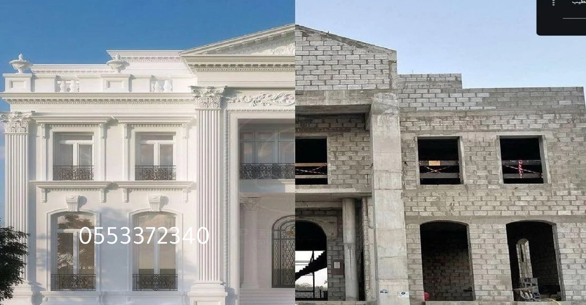 صورة لموقع بناء عظم لمبنى سكني تحت الإنشاء في جدة